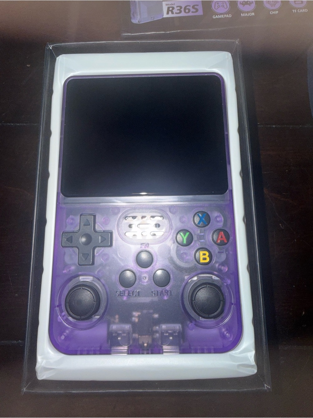 Purple Handheld Gaming Console - Retro Portable Game Player